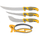 Smith's Sharpeners Edgesport Field Dressing Kit, Satin 420 SS Blade, Gray And Yellow Tpe Handle, Gray and yellow, 51063