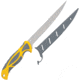 Smith's Sharpeners Regal River Fillet Knife, 12.25in Overall, 7in Satin 420 SS Fillet Blade, Gray And Yellow Tpe Handle, Gray and yellow, 51055