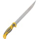 Smith's Sharpeners Regal River Fillet Knife, 14.25in Overall, 9in Satin 420 SS Blade, Gray And Yellow Tpe Handle, Gray and yellow, 51056