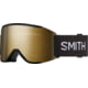 Smith Squad Mag Low Bridge Fit Googles, ChromaPop Sun Black Gold Mirror, Black, M007570JX99MN