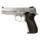 Smith &amp; Wesson 5946 Pistol, 9mm Luger, 4in barrel, stainless steel frame, curved backstrap wrap-around grip, recoil operated semi-automatic, Novak Lo-Mount, 15 round magazine, SW-5946-1-FRRMPG