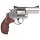 Smith &amp; Wesson 686 Deluxe Revolver, .357 Magnum/.38 Special, 3in Barrel, L Frame, Adjustable, Stainless Frame, Wood Grip, 7 Round Cylinder, 150713
