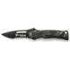 Smith &amp; Wesson Black Ops Mini M.A.G.I.C. Assisted Opening Folding Knife,2.5in Black Steel Partially Serrated Re-Curve Drop Point Blade,Black Aluminum Handle,Clam Package SWBLOP2SMBSCP