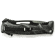 Smith &amp; Wesson Black Ops Mini M.A.G.I.C. Assisted Opening Folding Knife,2.5in Black Steel Partially Serrated Re-Curve Drop Point Blade,Black Aluminum Handle,Clam Package SWBLOP2SMBSCP