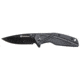 Smith &amp; Wesson Flipper 3in Folding Knife, Black Plain Blade 1084308