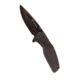 Smith &amp; Wesson Flipper 3in Folding Knife, Black Plain Blade, 1084308