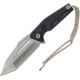 Smith &amp; Wesson Full Tang Fixed Fixed Blade Knife, 5.25in, 8Cr13MoV Steel, Tanto, Satin, Black, G10 Handle SWF604