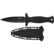 Smith &amp; Wesson HRT Boot/Neck Fixed Blade Knife w/Sheath, 4in, Stainless Steel, Rubber Overmolded Handle, 1160816