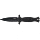 Smith &amp; Wesson HRT Boot/Neck Fixed Blade Knife w/Sheath, 4in, Stainless Steel, Rubber Overmolded Handle, 1160816
