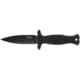 Smith &amp; Wesson HRT Boot/Neck Fixed Blade Knife w/Sheath, 4 in, Stainless Steel, Rubber Overmolded, Black, 1160816