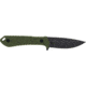 Smith &amp; Wesson HRT Fixed Blade Knife w/Sheath, 3.25in, Stainless Steel, Fixed Blade, OD Green, G-10 Handle, 1189666