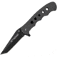 Smith &amp; Wesson Linerlock Tanto Black Folding Knife,2.75in,3Cr13 Stainless Steel,Standard Edge,Black,Aluminum Handle SWPROM164CP