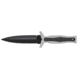Smith &amp; Wesson M&amp;P Full Tang Fixed Blade Boot Knife, 4.57in, 8Cr13MoV, Double Edge, Grey, Rubberized Handle, SWMPF3G