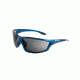 Smith &amp; Wesson Major Shooting Glasses, Full Frame, Blue/Smoke Lens, 110158