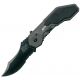 Smith &amp; Wesson Military Police Magic Assisted Opening Folding Knife, 2.9 in, 4034 Steel, Combo Edge, Black, Clip Point Blade, Grey/Black Handle, SWMP1BSD