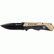 Smith &amp; Wesson S&amp;w Knife Black/fde Spring Ast 3.5'' Black Blade Rub/alum