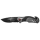 Smith &amp; Wesson Spring Assisted Rescue Folding Knife, 3.4in, 8Cr13MoV Steel Blade, 4.5in, Rubberized Aluminum Handle, 1100038