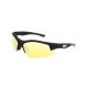 Smith &amp; Wesson Super Cobra Frame Shooting Glasses, Black Rubberized/Amber, 110170