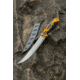 Smiths EdgeSport Boning / Fillet Knife, 8in, 400 Stainless Steel, Fillet Blade, TPE Handle, Orange/Gray, 51062