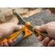 Smiths EdgeSport Skinning Knife, 6in, 400 Stainless Steel, Corrosion-Resistant, Skinner Blade, TPE Handle, Orange/Gray, SP-51060