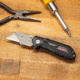 Smiths Edgework-Site Utility Folding Razor Knife, 2.5 in, Frame Lock, Black, 51244