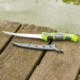 Smiths Mr. Crappie 6 in Curved Slab-Sticker Fillet Knife w/Breathable Sleeve, Green, SP-51208