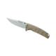 Smiths Rally Folding Knife, 3.4in, 420 Stainless Steel, Satin, Drop Point Blade, G10 Handle, Desert Tan, SP-50992