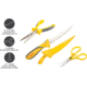 Smiths Mr Crappie Fishing Combo Fixed Blade Knife Set, 6in, 400 Series Stainless Steel Blade, Plain Edge, Fillet Blade, TPE, Yellow/Gray Handle, SP-51232