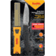 Smiths Sharpeners Fixed Blade Sharpener Combo, 3.5 satin finish 420 stainless blade, Black synthetic handle, 50936