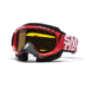 Smith Optics Snow Fuel v.1 Max MX Goggles - Red/White Strobe Frame w/ Yellow Dual Airflow Anti-Fog Lens FVM3ADSSM12