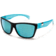 Suncloud Polarized Optics Speedtrap Sunglasses - Matte Black Teal Frame and Teal Mirror Polarized Polycarbonate Lens S-SPPPTLMBT