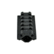 Sniper 5 Slot Tactical Rail Barrel Mount for 0.51 in - 0.78 in, Picatinny / Weaver Rail, Black MBR5S
