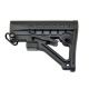 Sniper Advanced Carbine Military Spec Deluxe Style Collapsible Buttstock, Black, AAST06