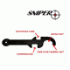 Sniper AR-15 STOCK COMBO WRENCH TOOL, Black, 19.5cm x 5cm x 0.3cm ARTL02