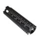 USED, Sniper AR .308 2 Piece Drop-In Quad Rail Handguard, 8.75in, Triangle End Cap, DPMS Low Profile Pattern, Mid-Length, Black, M38ML