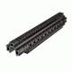 Sniper AR Style 2 Piece Front End Rail Length, FN/FAL Tri Rail Handguard, Black, Large MHGQF