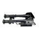 Sniper Compact Precision Bipod w/ Spring Loaded Legs, Black, Adjustable Height 6.2 - 8.7 in, BP07