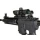 Sniper Top Mounted Deployable Front and Rear Sight, Handguard Level Height, Black, MFLFS02+MFLRS01