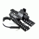 Sniper Low Profile Removable Front Iron Sight / Red Laser Sight Combo, Black MLFSR