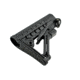 Sniper Mil-Spec AR-15 Adjustable Buttstock, Commercial Spec, QR Sling Swivel Adapter, Polymer, Black AAST05