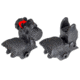 Sniper Tactical Smart Front And Rear Flip Up, Push Down, Polymer, Receiver Height, End Black, BUIS, Black MFLRS04