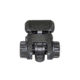 Sniper Tactical Smart Rear Flip Up, Push Down, Dual Aperture, Polymer, Black MFLRS05