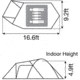 Snow Amenity Dome Medium in Ivory, 4-Person, SDE-001-IV-US