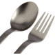 Snow Peak Titanium Fork &amp; Spoon Set, Silver, SCT-002