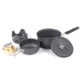 SnugPak Ndur Mini Cookware Kit w/Alcohol Burner, Black, 22400