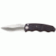 SOG Auto Drop Point Knife w/ SE Fold 3.5in. Steel Blade and Alum. Handle, Satin Finish, Black ST-05