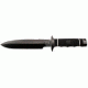 SOG Demo Knife w/ Straight and Serrated 7.2in. Steel Blade and Leather Sheath, BLK TiNi Finish, Black SSD01-L