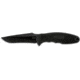SOG Field Pup II Knife w/ SE 4.75in. Steel Blade and Leather Sheath, BLK TiNi Finish, Black FP6L-CP