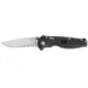 SOG Flash I Knife w/ PS Fold 2.5in. Steel Blade and GRN Handle, Satin Finish, Black FSA97-CP