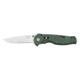 SOG Knives GFSA-98 Flash II - Partially Serrated Satin Green Handle Folding Knife